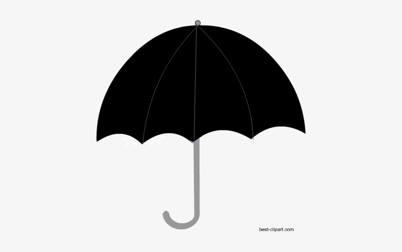 Free Black Umbrella Png Clipart - Portable Network Graphics, transparent png #303442