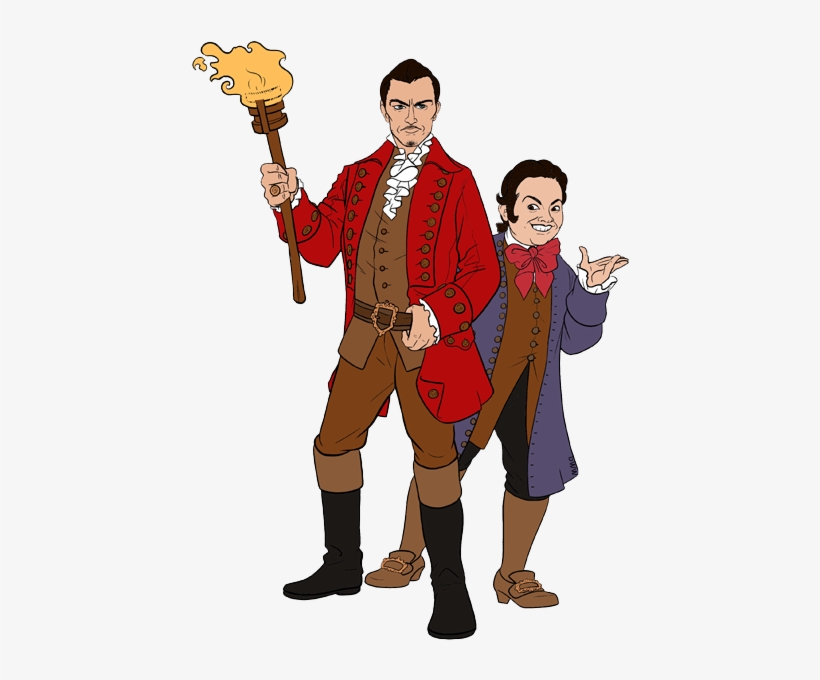 Belle Beast Belle, Beast Dancing Lumiere Cogsworth - Gaston And Lefou Live Action, transparent png #303443
