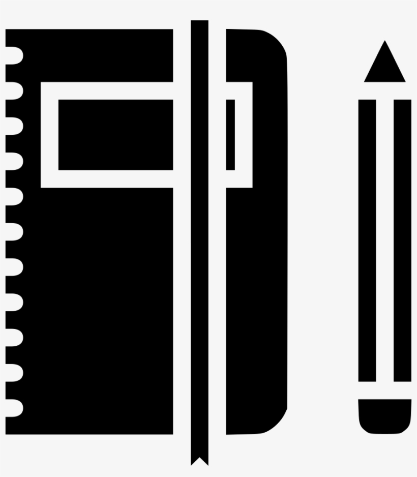 Book Folder Pen Pencil Notebook Education Log Office - Books And Pen Icons, transparent png #303574