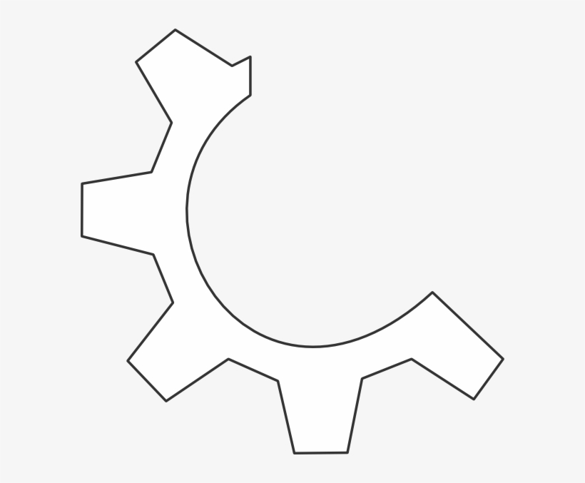 Small - Gear Logo White Png, transparent png #303595