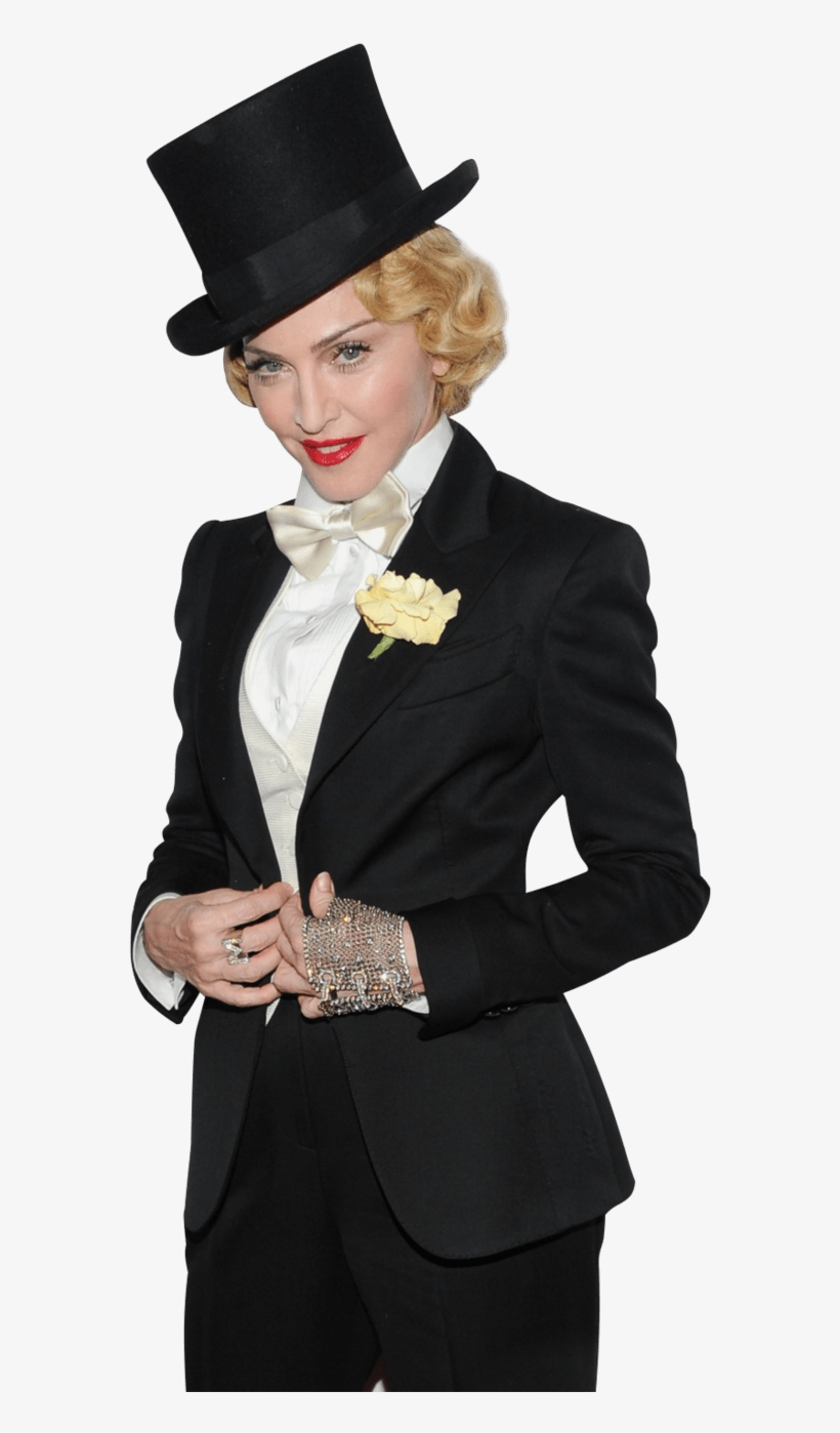 Madonna Top Hat Png - Madonna In A Tuxedo, transparent png #303596