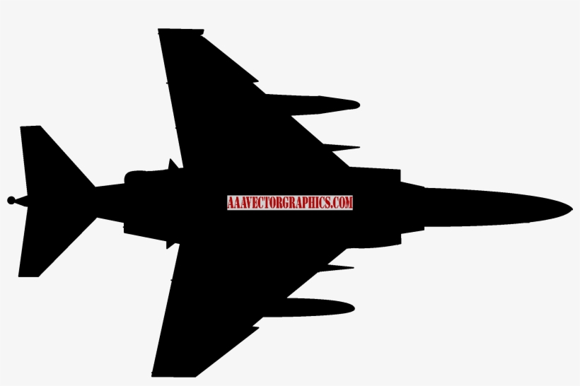 Graphic Transparent Fighter Silhouette At Getdrawings - F 4 Phantom Silhouette, transparent png #303617