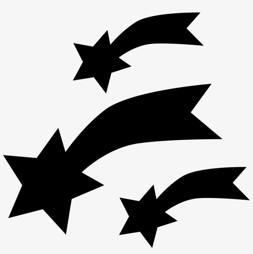 Shooting Stars - - Siluetas De Estrellas De Navidad, transparent png #303667