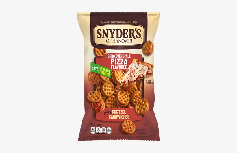 Brick Oven Style Pizza - Snyders Pretzel Sandwiches, Filled, Pizza Flavored,, transparent png #303783