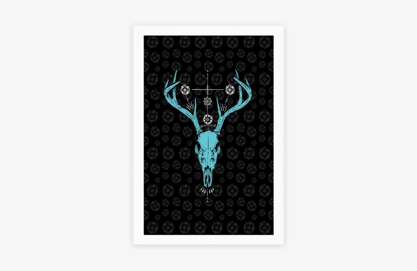 Mystic Skull Poster - Mystic Skull Tote Bag: Funny Tote Bag Ower, Deer Skull,, transparent png #303831