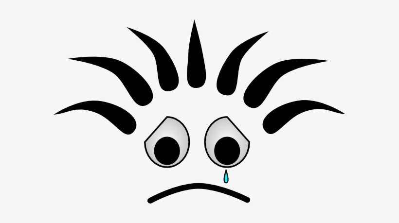 Sadness Clipart Disappointed Face - Sad Cartoon Face Png, transparent png #304028