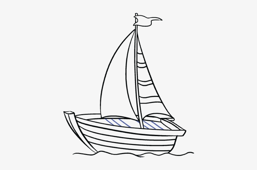 How To Draw A Boat In A Few Easy Steps Easy Drawing - Sketch A Boat