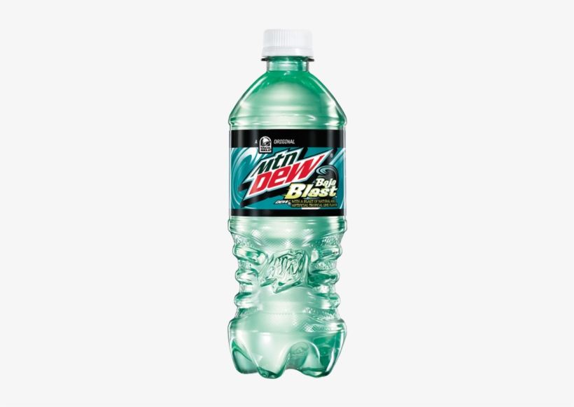 Mountain Dew Soda, Baja Blast - 20 Fl Oz Bottle, transparent png #304592