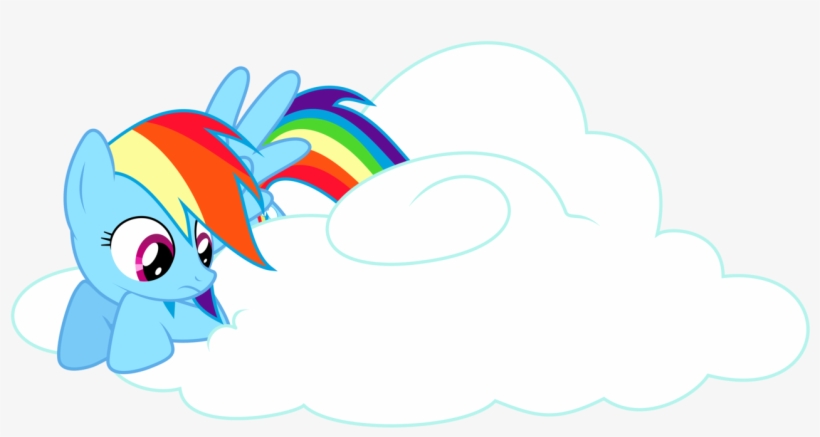 Drawn Rainbow Cloud Png - Rainbow Dash, transparent png #305028