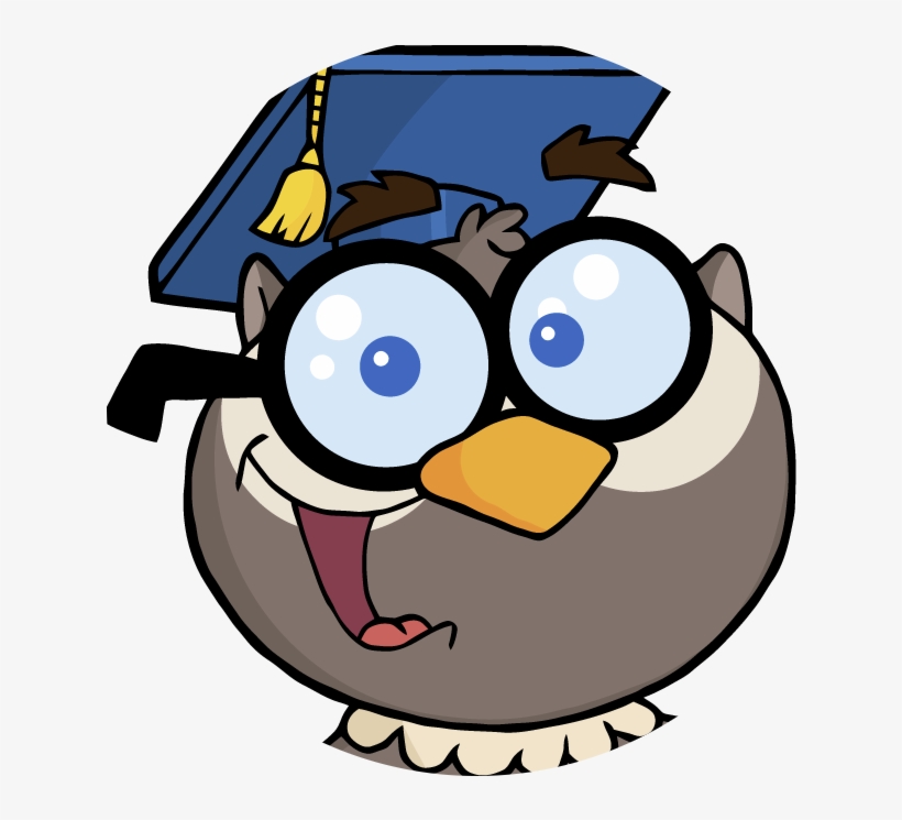 The Wisest Owl - Teacher Cartoon Png, transparent png #305051