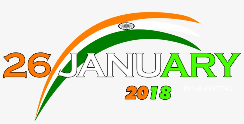 Republic Day 2018 Editing Png - 26 January Logo Png, transparent png #305217
