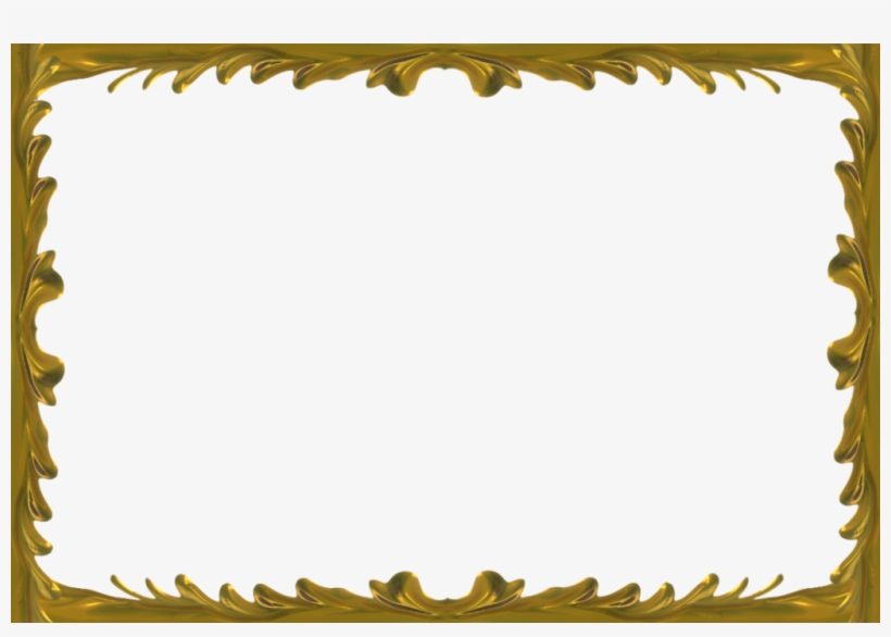 Golden Frame Png Free Download - Picture Frame, transparent png #305369