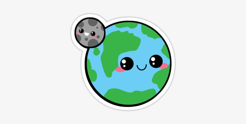Vector Freeuse Planets Sticker Challenge On Picsart - Moon And Earth Clipart, transparent png #305416