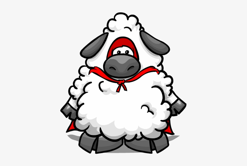Super Sheep Cutout - Club Penguin Sheep, transparent png #305652