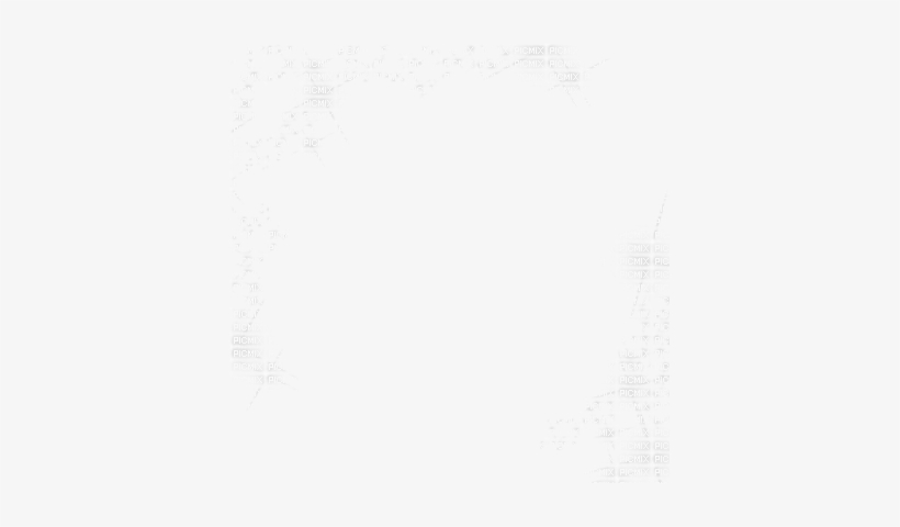 White Stars Frame Deco - Line Art, transparent png #306477