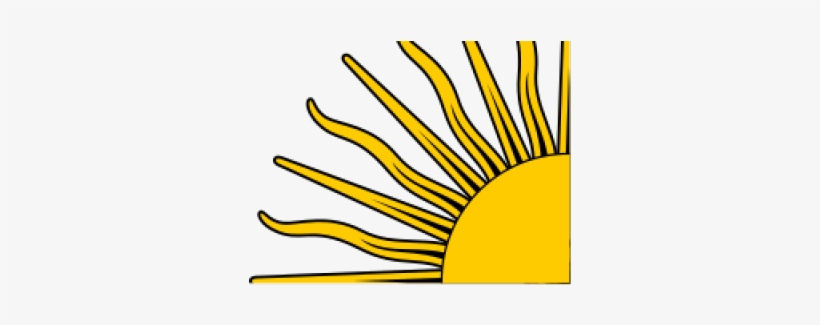 Sun Clipart Quarter Cute Borders - Middle Of The Argentina Flag, transparent png #306544