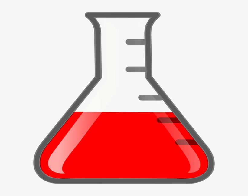 Red Flask Clip Art At Clker Com Vector Clip Art Online - Science Flask, transparent png #306545