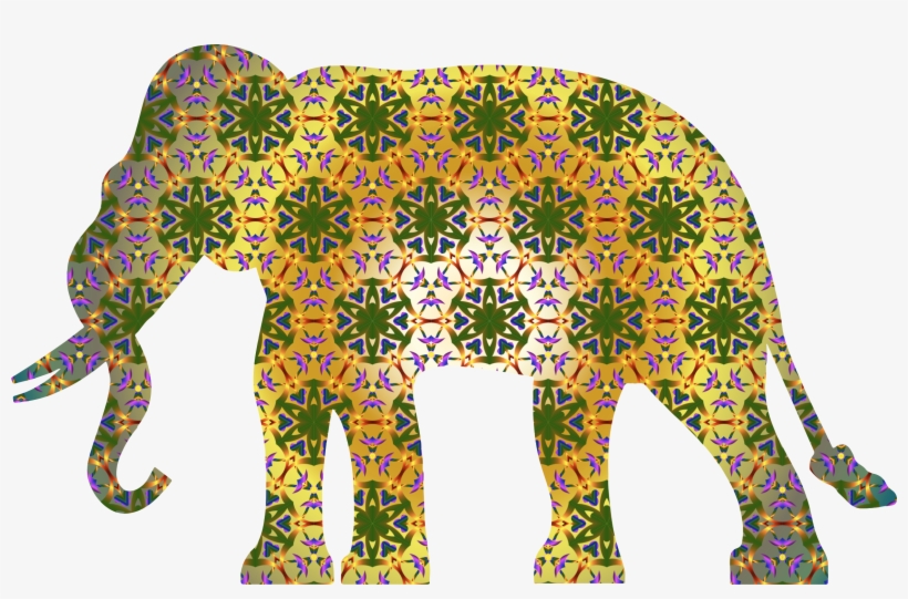 This Free Icons Png Design Of Psychedelic Pattern Elephant, transparent png #306643