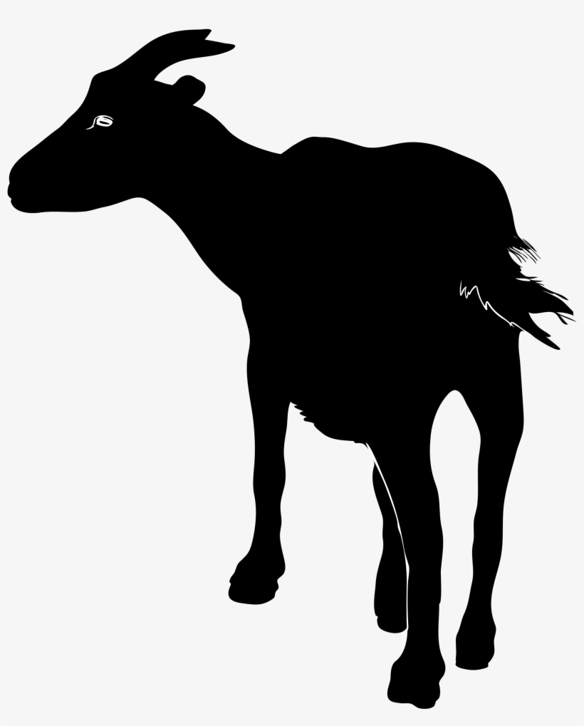 Open - Goat Silhouette Png, transparent png #306686