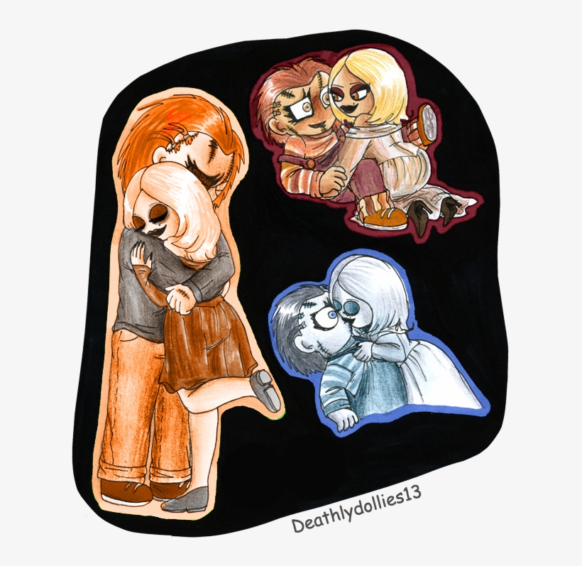 Chuckyfany By Deathlydollies - Deathlydollies13 Chucky And Tiffany Fanart, transparent png #306983