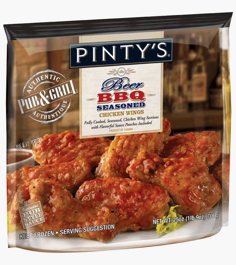 Pinty's P&g Beer Bbq Seasoned Chicken Wings - Pinty's Pub & Grill Pinty's Pub And Grill Buffalo, transparent png #306984