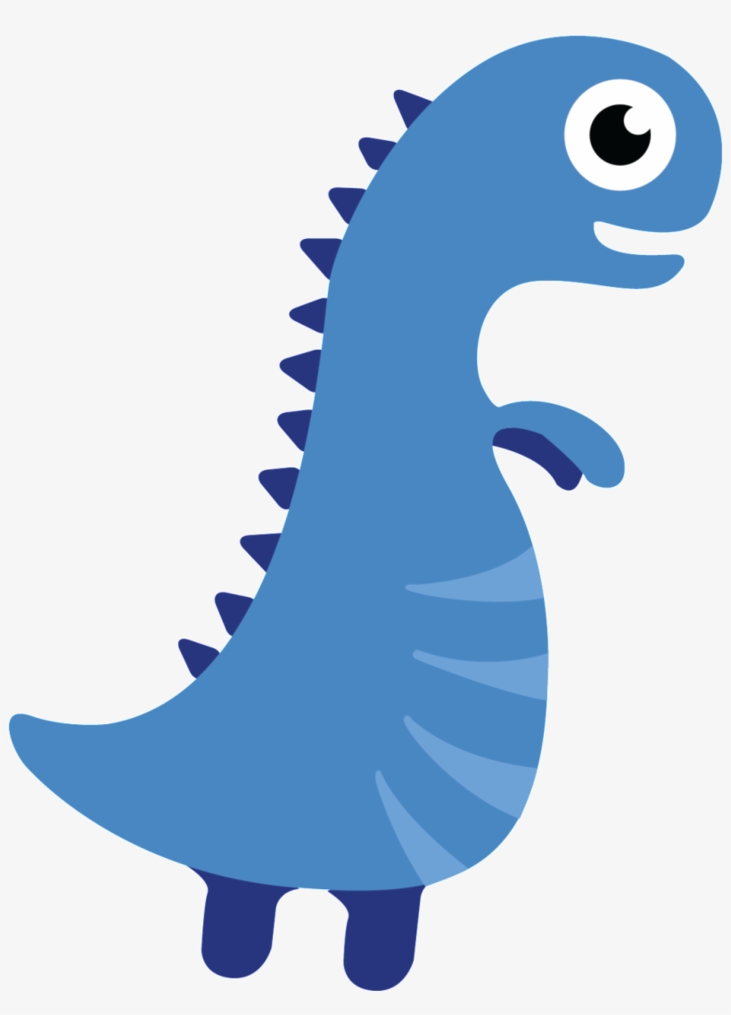 Big Blue Eyed Tyrannosaurus Lovable Dinosaur Transparent - 可愛 恐龍, transparent png #307084