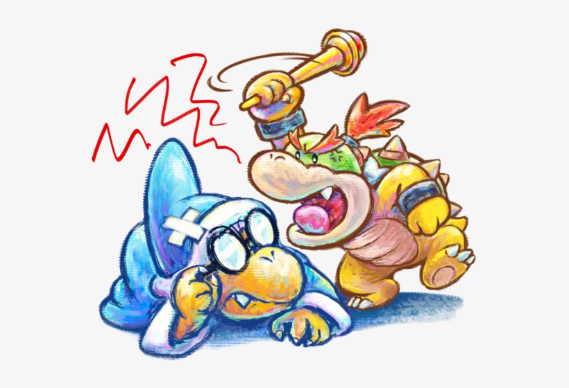 Kamek And Baby Bowser - Yoshi New Island Baby Bowser, transparent png #307196