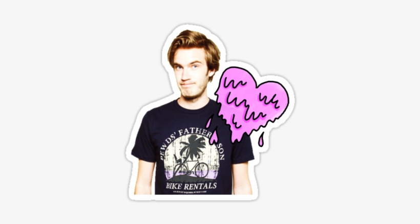 Heart, Redbubble, And Sticker Image - Pewdiepie Wallpaper Iphone, transparent png #307262