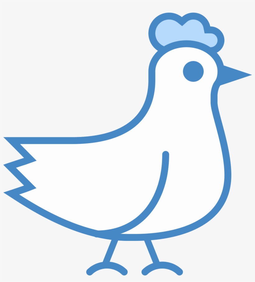 A Plump, Feathered Animal Sits On Tiny Feet - Chicken, transparent png #307422