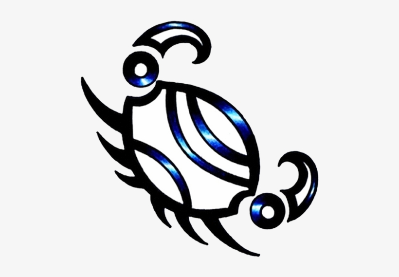 Awesome Tribal Cancer Tattoo Design - Cancer Zodiac Sign Transparent, transparent png #307465