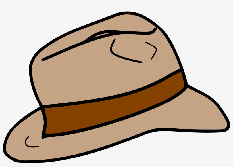 Open - Indiana Jones Hat Cartoon, transparent png #307621