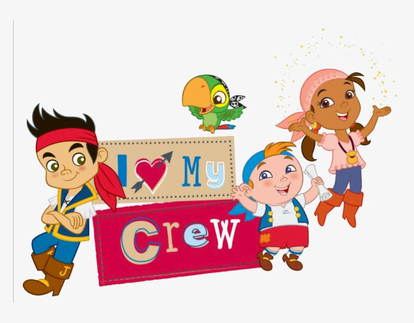 Pirate Clipart Pirate Crew - Jake And The Neverland Pirates Characters Clipart, transparent png #307889