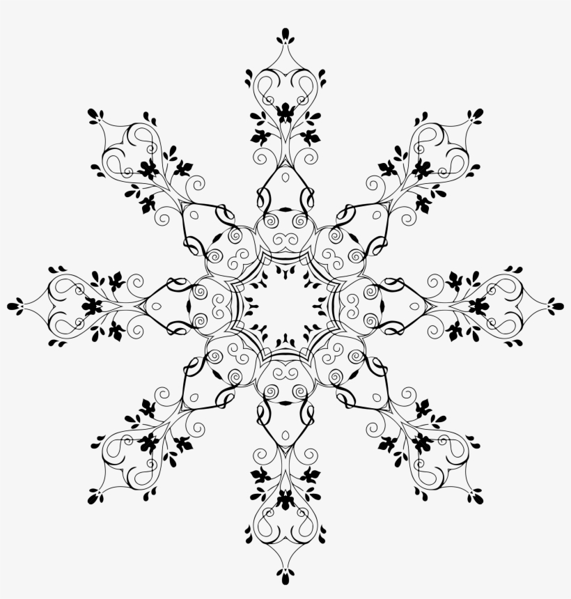 This Free Icons Png Design Of Floral Snowflake, transparent png #307929