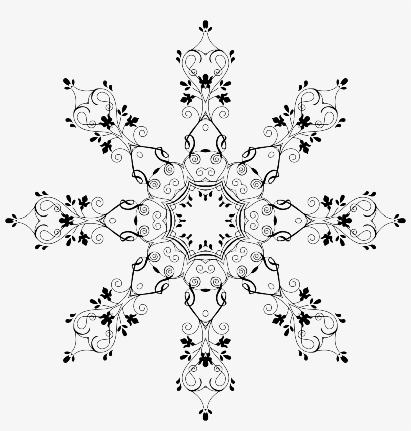 This Free Icons Png Design Of Floral Snowflake, transparent png #307929