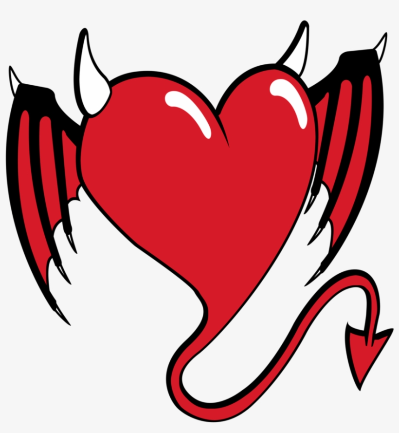 Devil Heart By Aktn On Deviantart Picture Library Download - Devil Heart Png, transparent png #308155