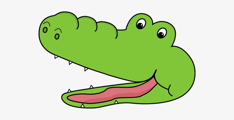 Alligator Mouth Clipart - Crocodile Face Clip Art, transparent png #308343