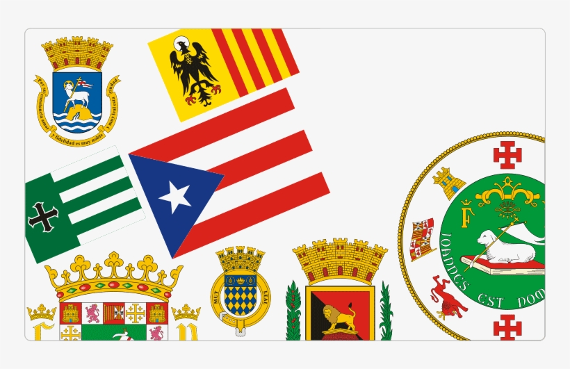 Puerto-rican Flags & Coats Of Arms / Heraldry Of Puerto - Puerto Rico Coa Rectangle Magnet, transparent png #308733