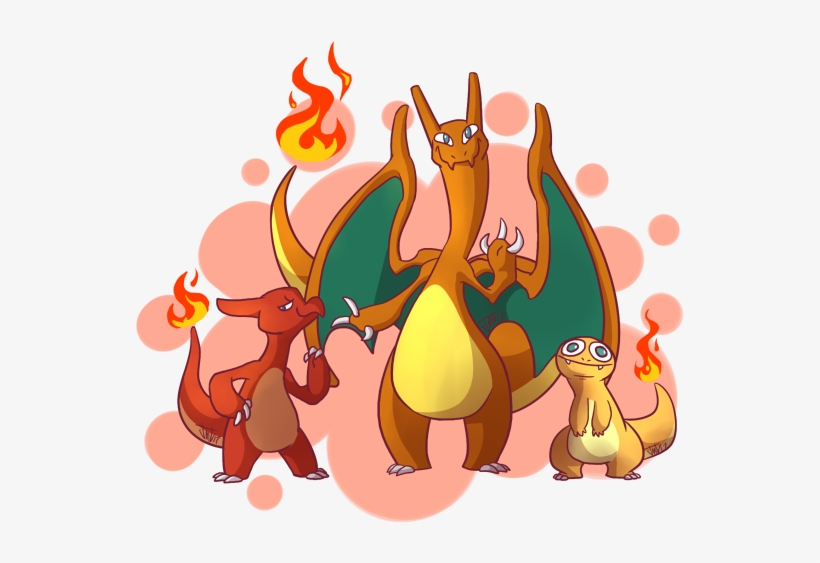 Charmander Charmeleon Charizard - Charmander Charmeleon Charizard Clipart, transparent png #309504