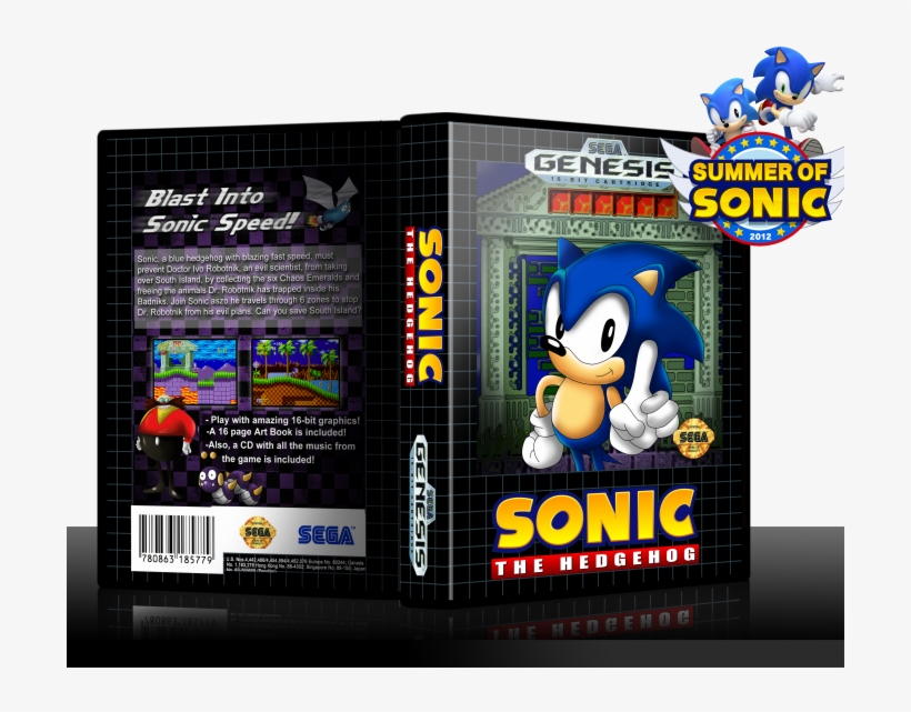 Sonic The Hedgehog Box Art Cover - Summer Of Sonic, transparent png #309671