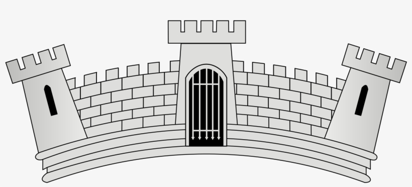 Picture Freeuse Library File Heraldry Castle Svg - Arch, transparent png #309750
