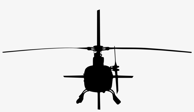 Helicopter Silhouette - Helicopter Drawing, transparent png #309895