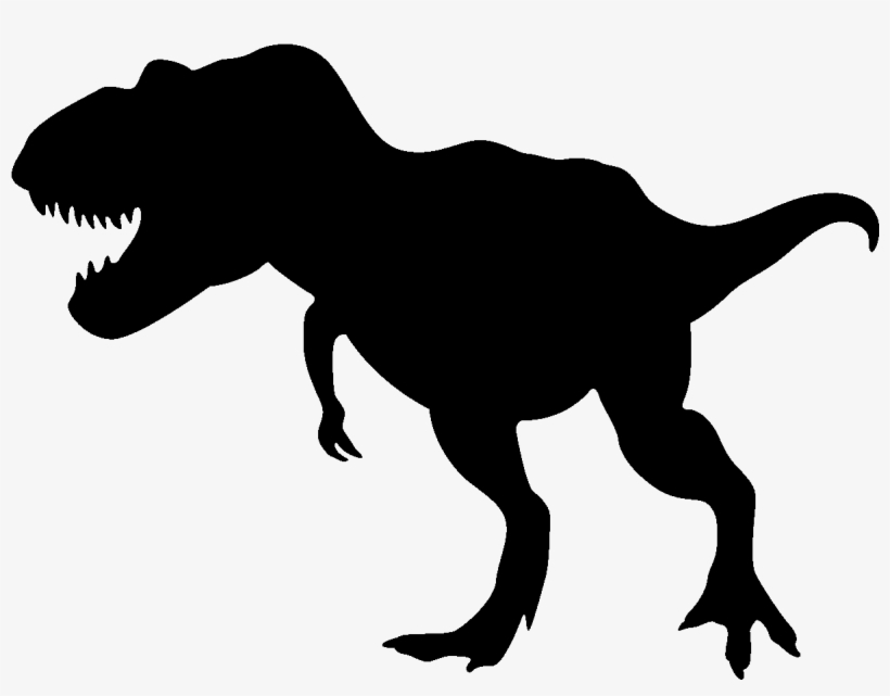 Stickers Ordinateurs Portables - T Rex Silhouette Png, transparent png #3000230