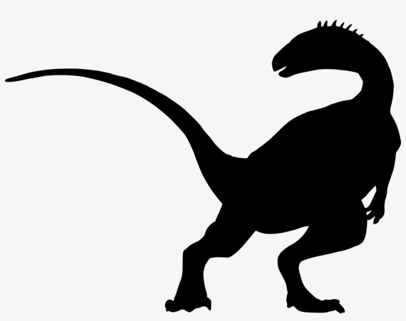 Silhouette Dinosaur Free Vector Graphic On Pixabay - Dinosaur Black, transparent png #3000333