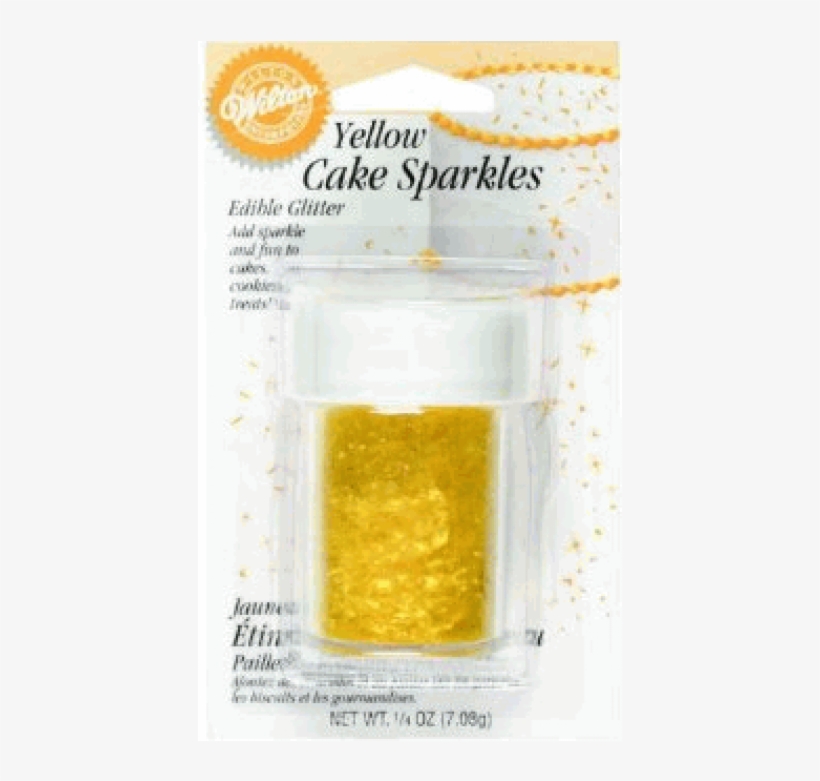 Wilton Yellow Cake Sparkles - Cake Sparkles 5ml-white, transparent png #3000405