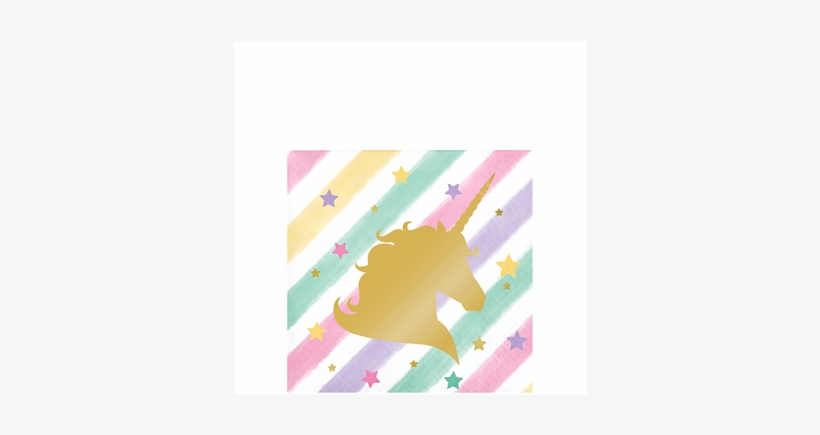 Unicorn Sparkle Beverage Napkins - Sparkling Unicorn, transparent png #3000521