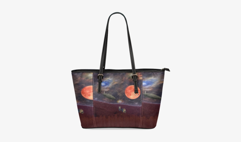 Night Flyer Leather Tote Bag/small - Handbag, transparent png #3000940
