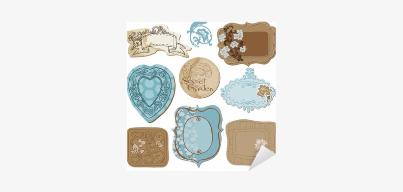 Set Of Cute Doodle Frames - Vector Graphics, transparent png #3000990