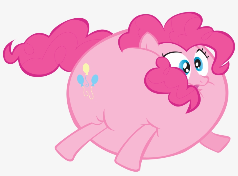 Pink Balloon Png Transparent Background - Mlp Fat Pinkie Pie, transparent png #3001310