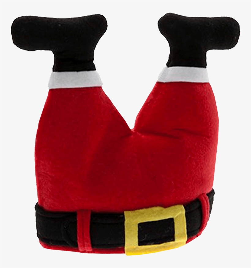 Free Santa Hat Transparent - Upside Down Santa Legs, transparent png #3001740