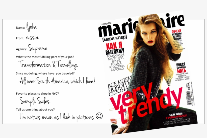 Lyoka Tyagnereva - Blake Lively Marie Claire, transparent png #3001775